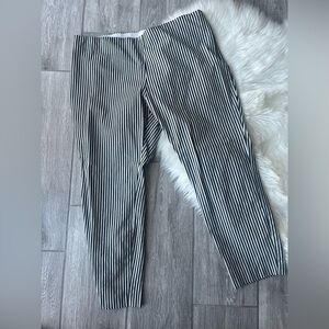 a new day Black and White Striped Ankle Pants